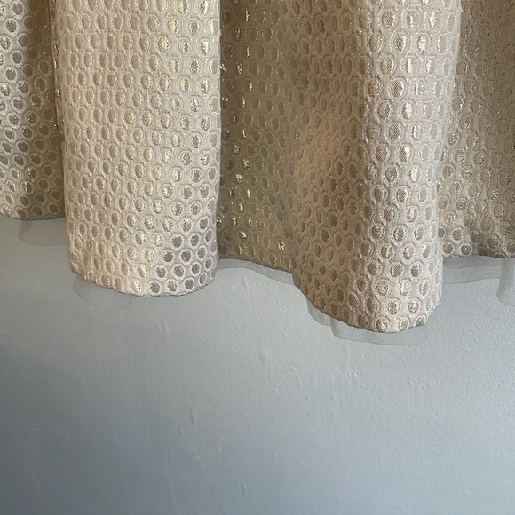 Gymboree Gold and Cream Brocade Dress Size 7 - Picture 5 of 10